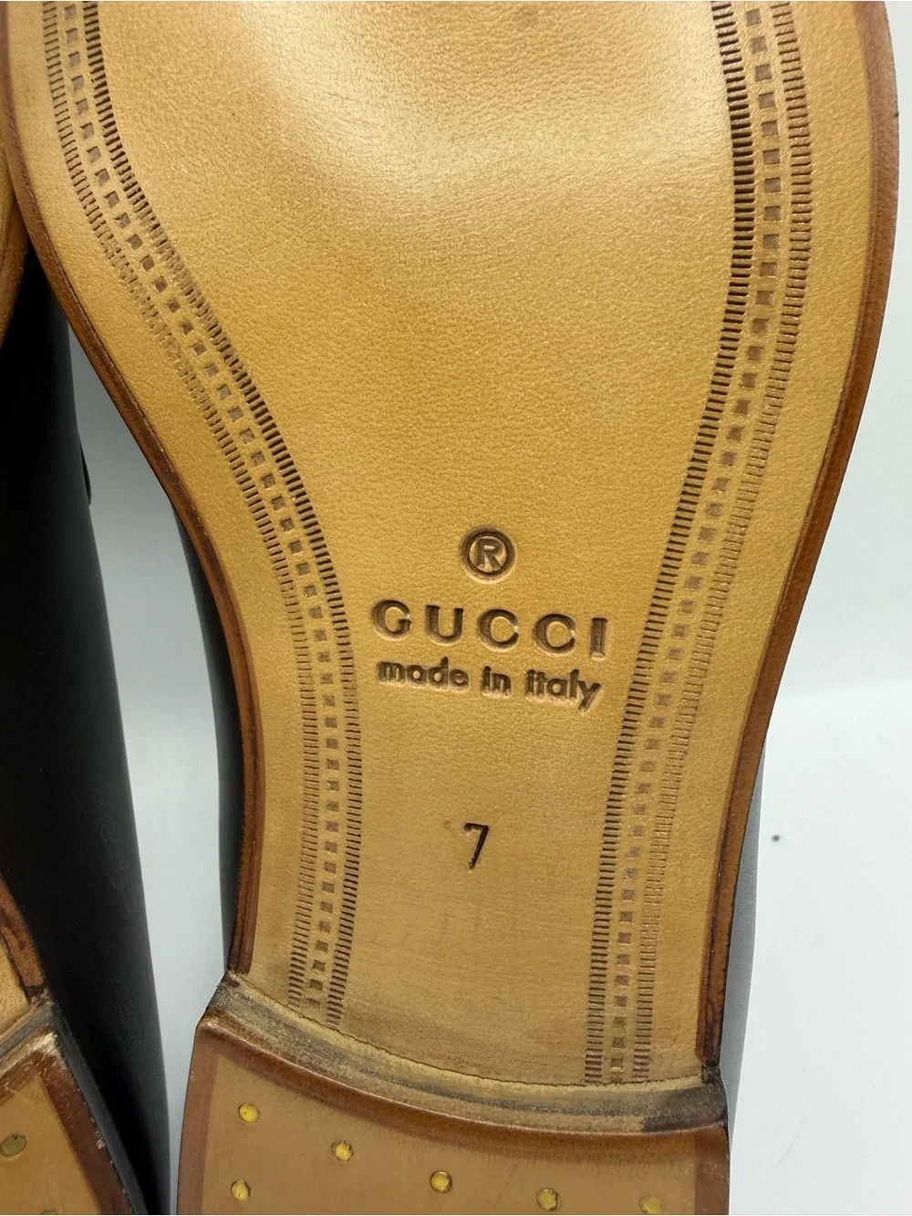 NIB Gucci Men’s GG Logo Monogram Jordaaan Brown Grey Horsebit Slip On Loafers